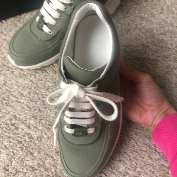Chanel Khaki Trainers - Picture 4 of 4